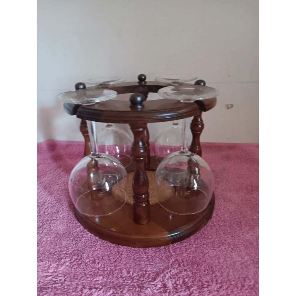 Vintage wine glass holder